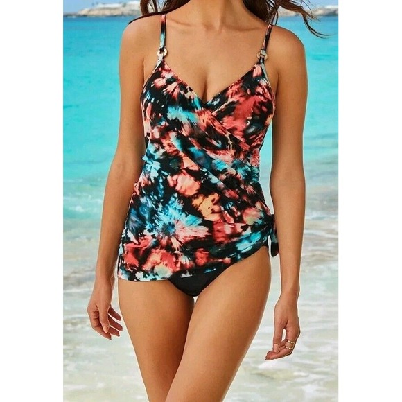 Magicsuit Baha Beach Willow One Piece Swimsuit Size 12 Multicolor Underwire - Picture 6 of 13
